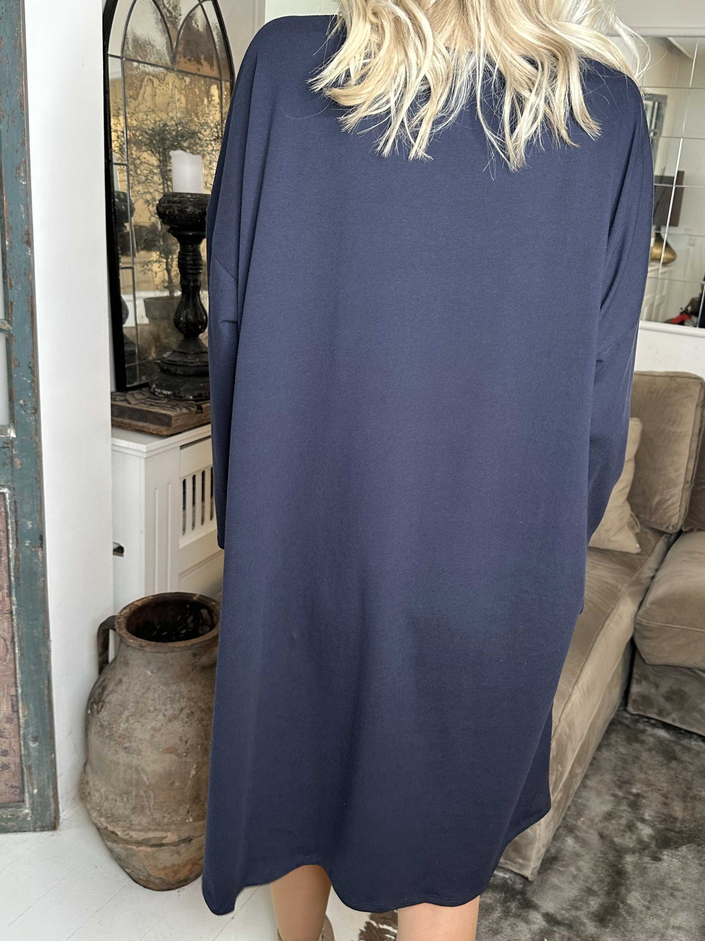 Amal Glitter - Bomullsklänning med tryck i glitter